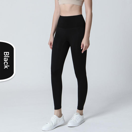 Nylon High-Waist Cropped Yoga Pants – Hip Lift