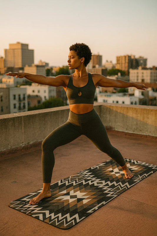 Red Rocks Sands Yoga Mat – 6 mm Extra Thick, Double-Sided Non-Slip, Eco-Friendly PER with UV-Printed Desert Design | Yune Yoga