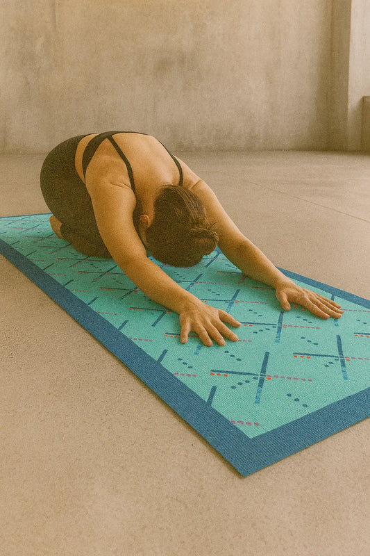 Yoga Mat | 6mm Thick | Turquoise | Non-Slip | Eco Friendly | Yune Yoga | PDX Carpet