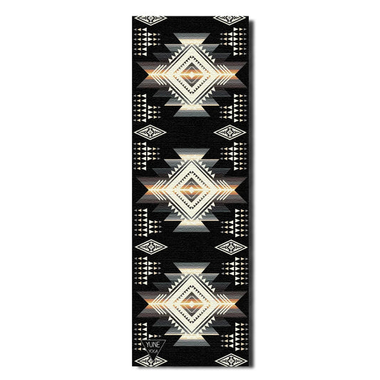 Buffalo Hills Shadow Yoga Mat – 6 mm Extra Thick, Double-Sided Non-Slip, Eco-Friendly PER with Southwestern Design | Yune Yoga