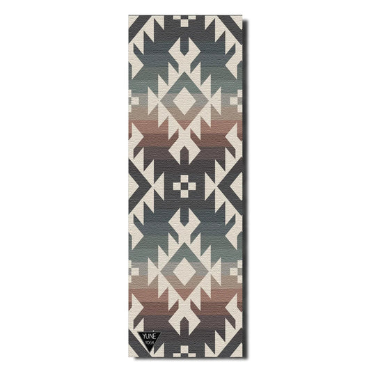 Obsidian Ridge Yoga Mat – 6 mm Extra Thick, Double-Sided Non-Slip, Eco-Friendly PER with UV-Printed Design | Yune Yoga