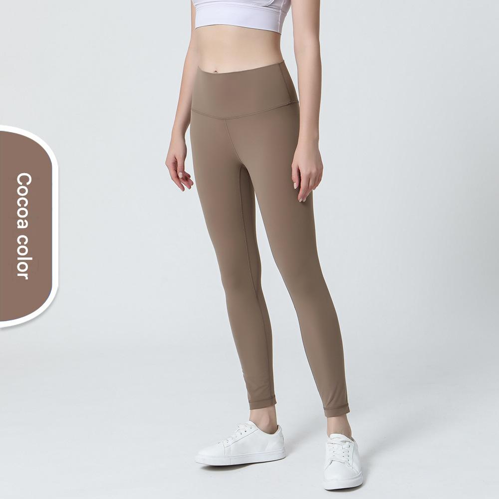 Nylon High-Waist Cropped Yoga Pants – Hip Lift