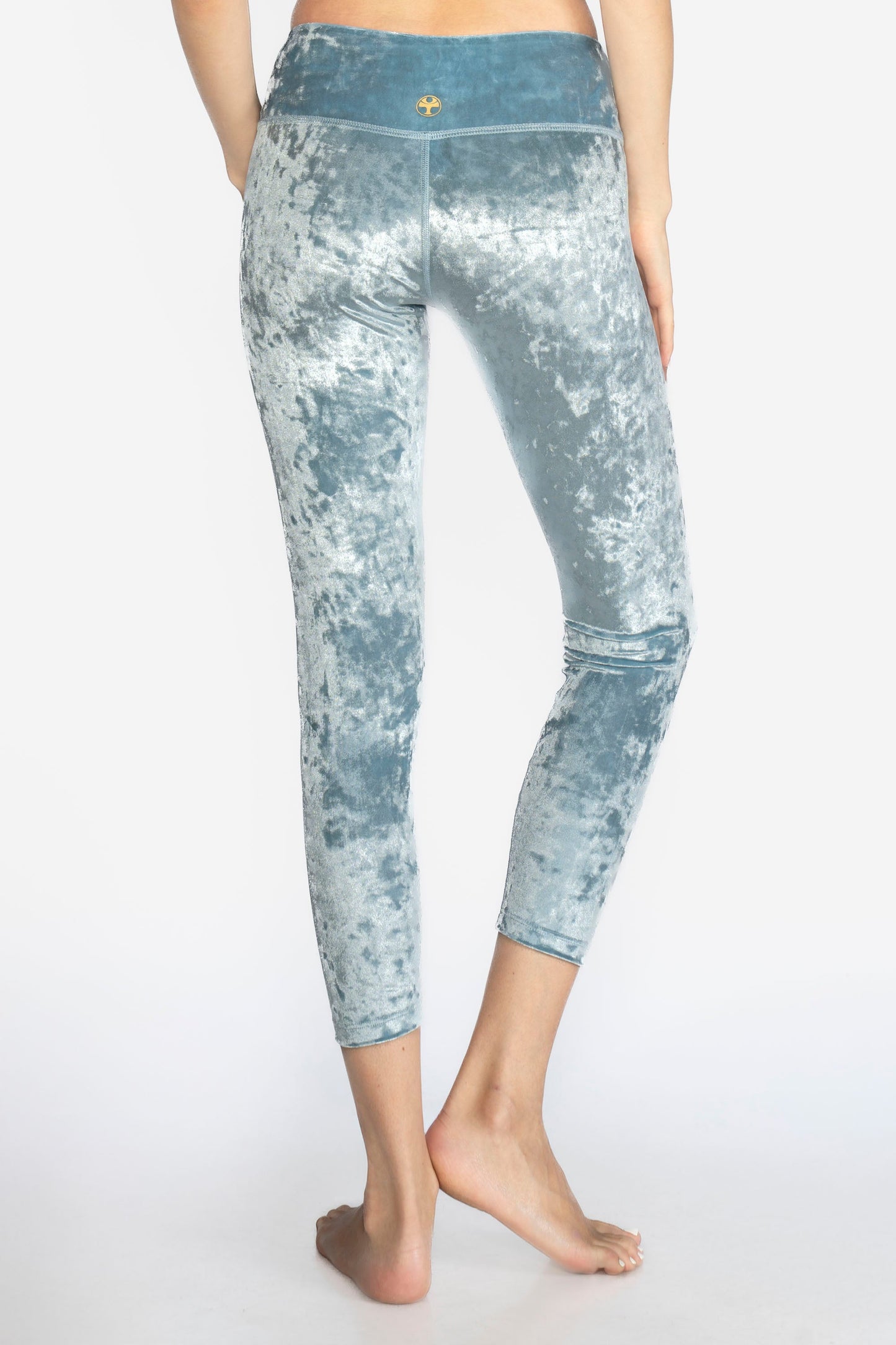Velvet Cropped Leggings Made in USA