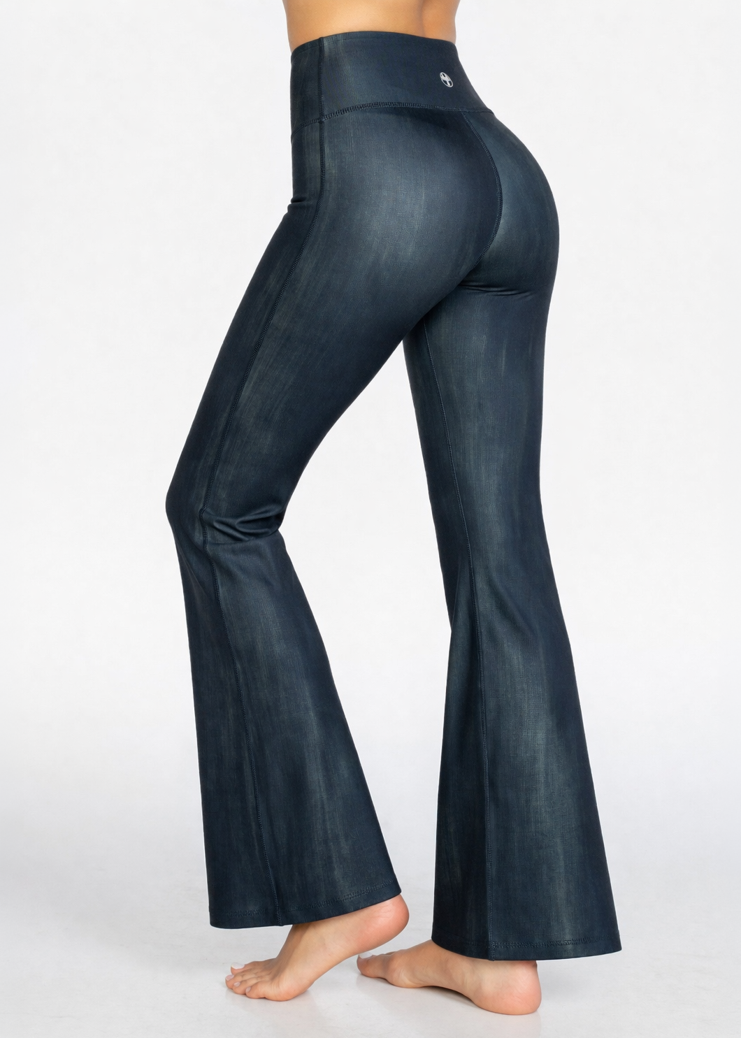 Vintage Denim Flare Leggings Made in USA