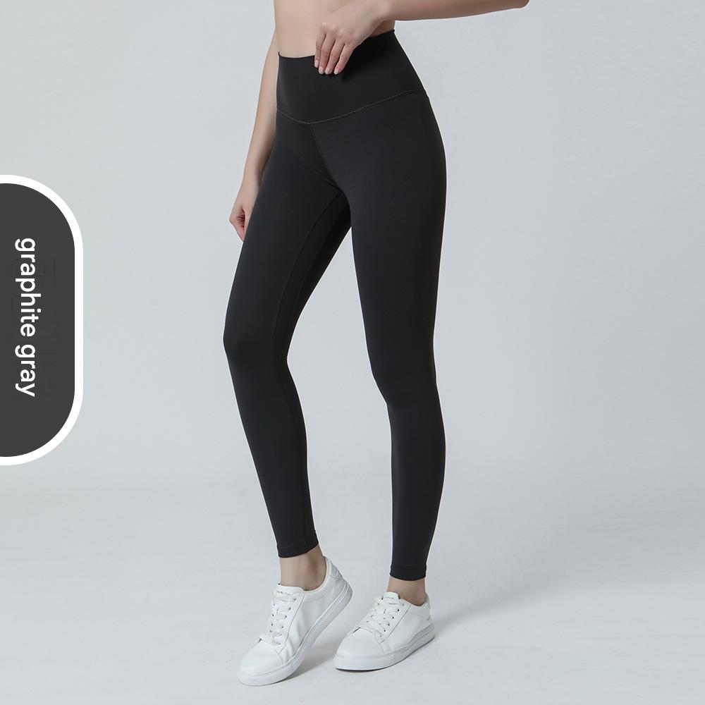 Nylon High-Waist Cropped Yoga Pants – Hip Lift