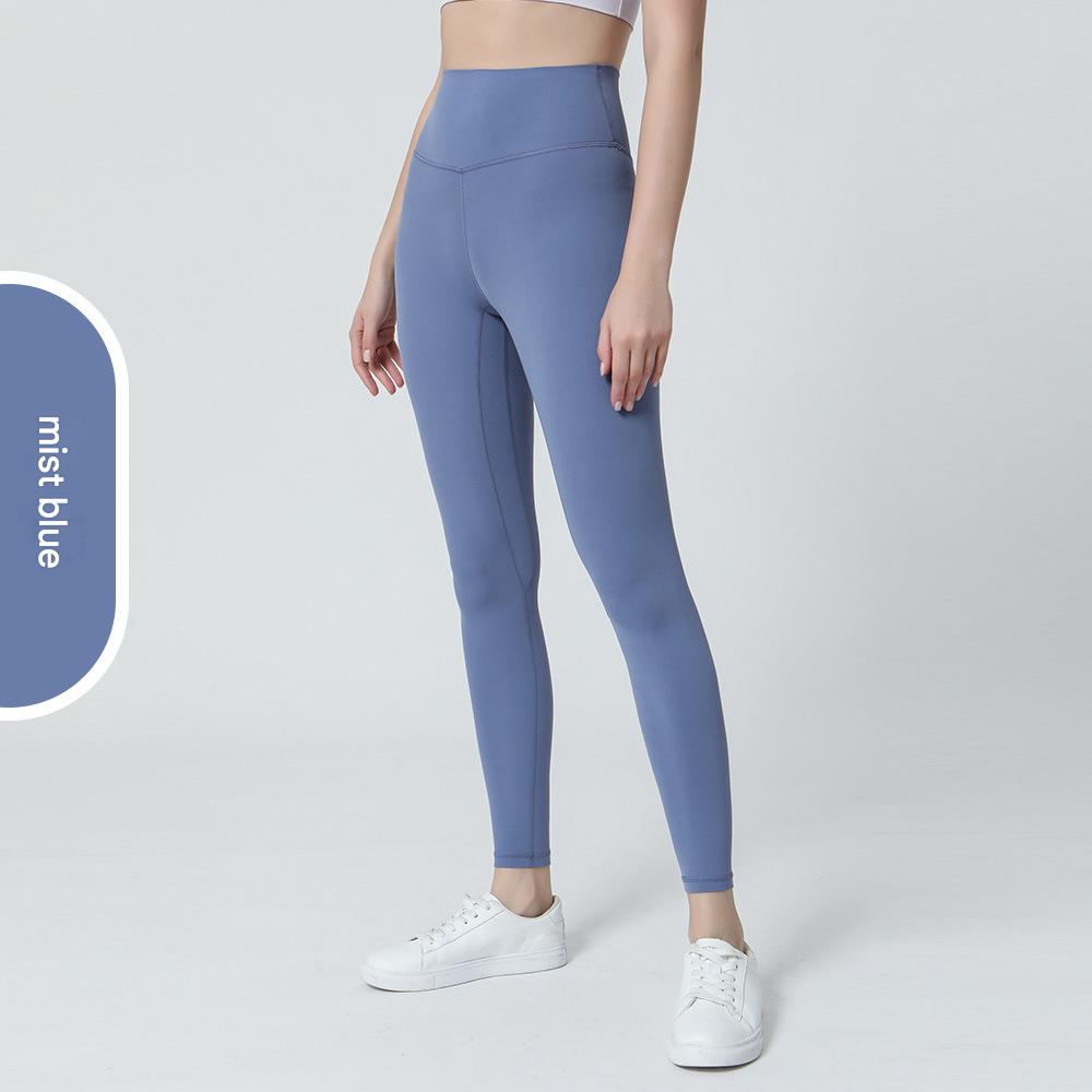 Nylon High-Waist Cropped Yoga Pants – Hip Lift