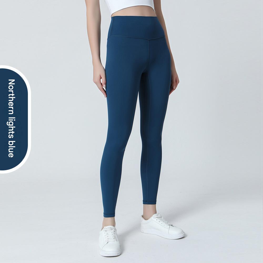 Nylon High-Waist Cropped Yoga Pants – Hip Lift