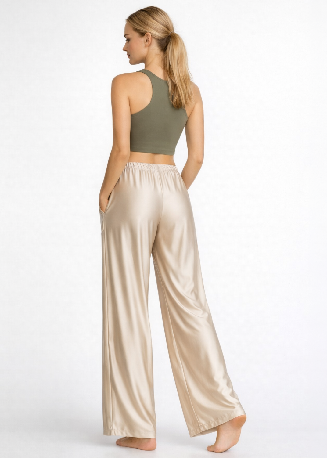 Matte Satin Lounge Pants Made in USA