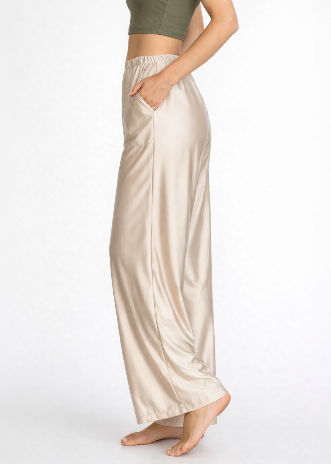 Matte Satin Lounge Pants Made in USA