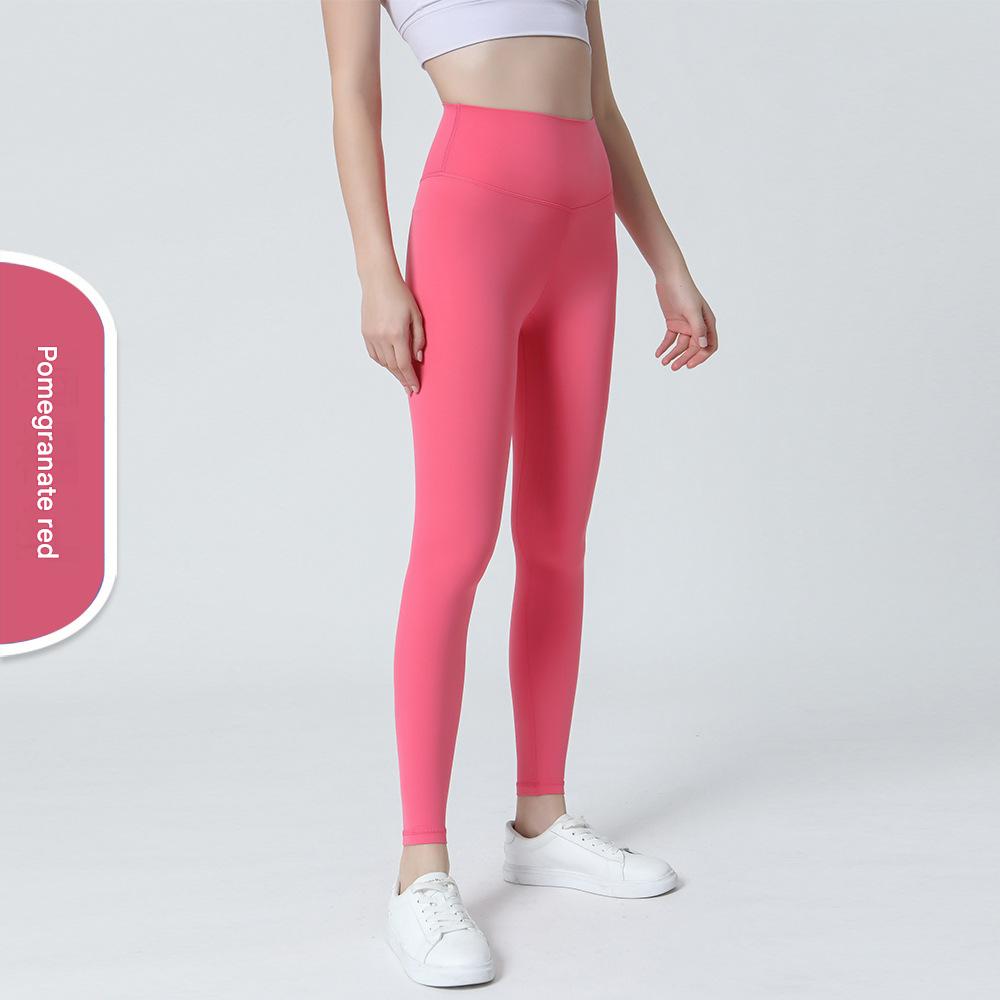 Nylon High-Waist Cropped Yoga Pants – Hip Lift