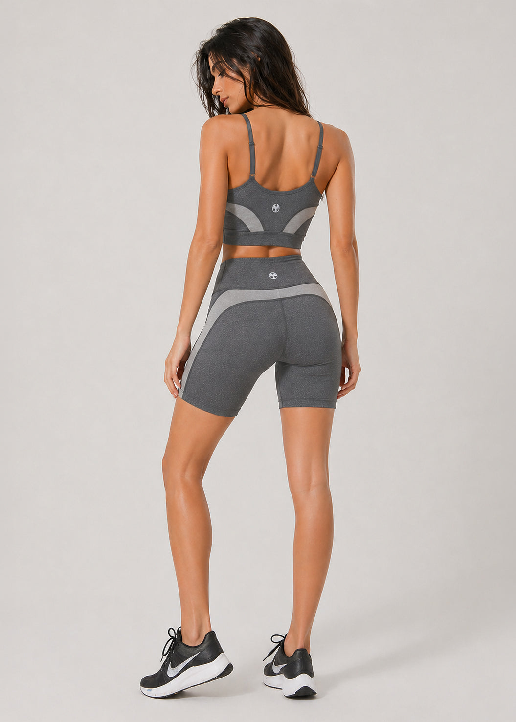 Curve Panel Biker Shorts Made in USA