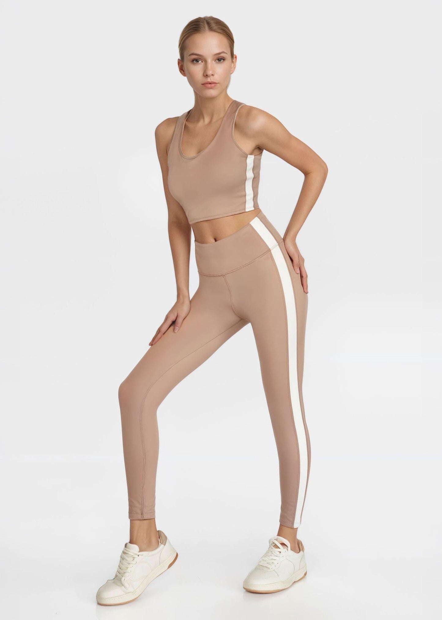 Side Split Crop Top – Four-Way Stretch, Made in USA