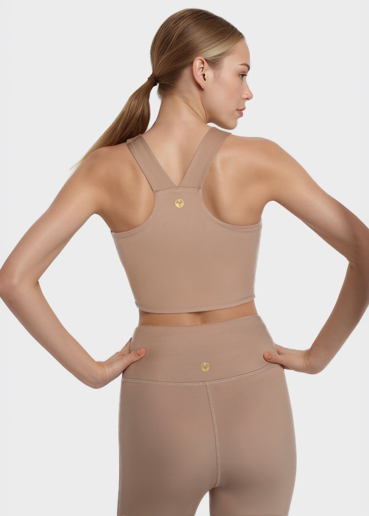 Side Split Crop Top – Four-Way Stretch, Made in USA