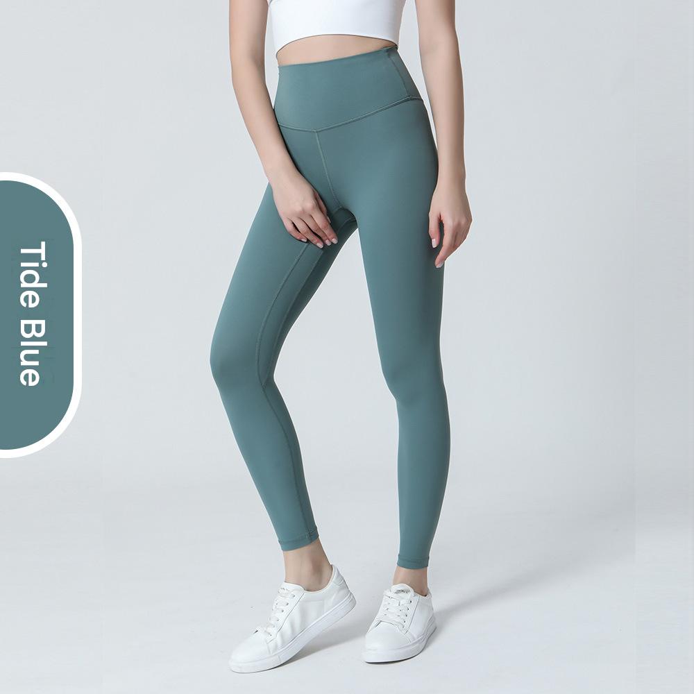 Nylon High-Waist Cropped Yoga Pants – Hip Lift