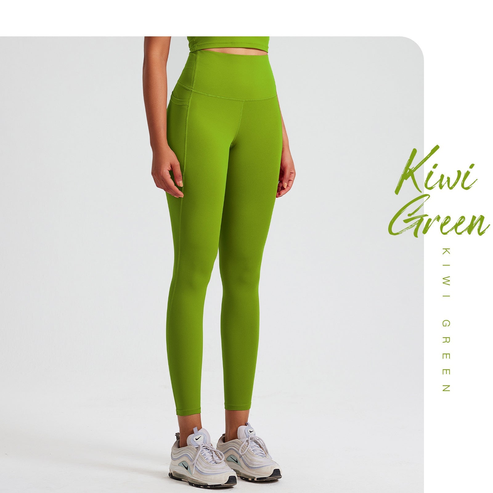 Yoga Pants,Yoga Leggings - Kiwi Green