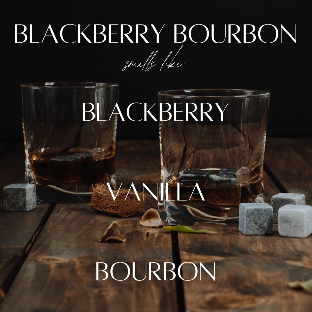 5 Wick White Wood Tree Bowl Candle - Blackberry Bourbon
