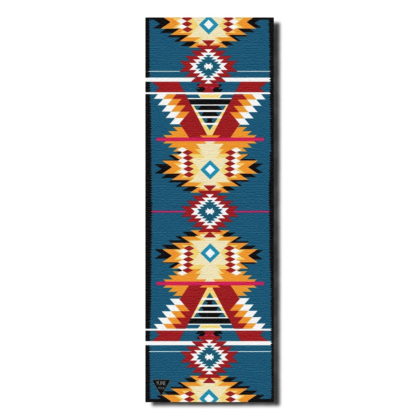 Yoga Mat | 6mm Thick | Multi Color Striped | Non-Slip | Eco Friendly | Yune Yoga | Snake River